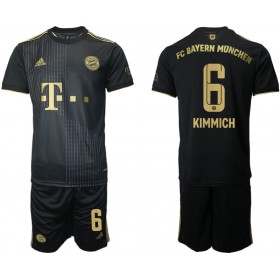 Koszulka Bayern Monachium Joshua Kimmich 6 Dziecięcy Wyjazdowe Stroje Piłkarskie 2021/22 Krótki Rękaw